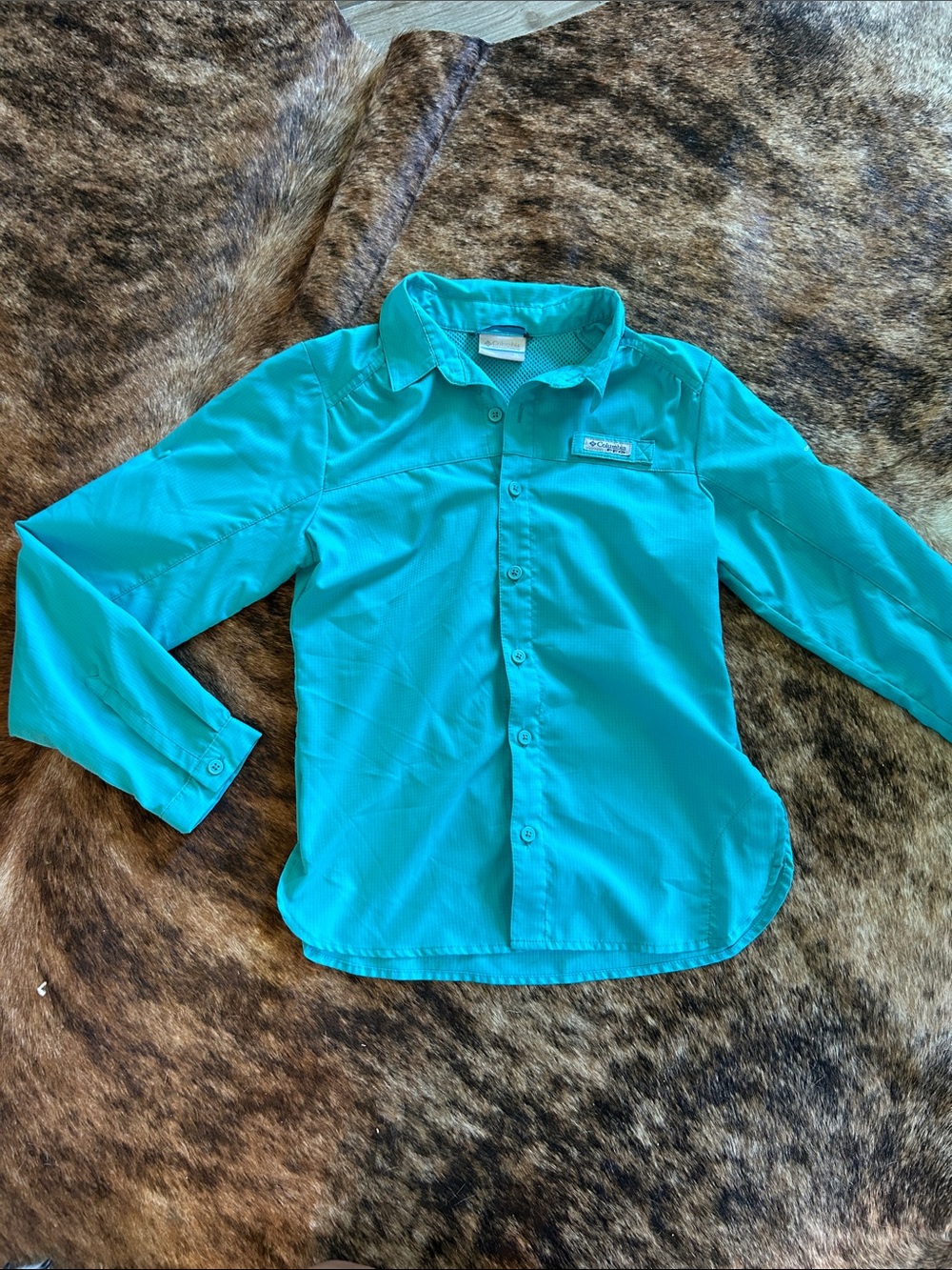 Columbia Kids Teal Button-Down Shirt